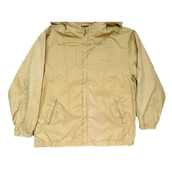 Authentic Vintage Balenciaga Lightweight Nylon Spellout Jacket Yellow *SEE DESCR - Picture 2 of 10